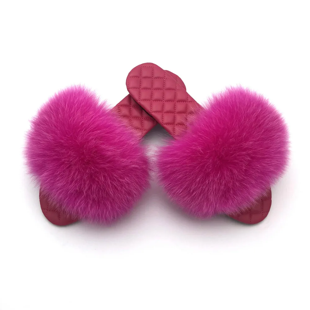 Тапочки С Мехом Для Дома Женская Обувь Летние На Плоской  шлепанцы Натуральным