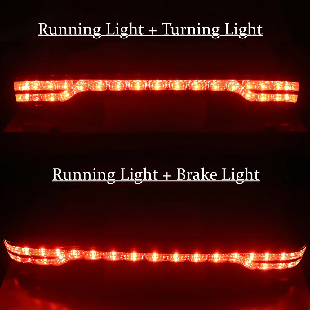 

Motorcycle LED Brake Tail Light Wrap w/Wiring Harness For Harley Tour Pak Touring Road Glide Electra Glide Ultra Classic 2014-19