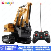 124 rc rc excavator 2 4g radio controlled cars tractor model engineering car digging soil truck sound toys for boys kids gifts