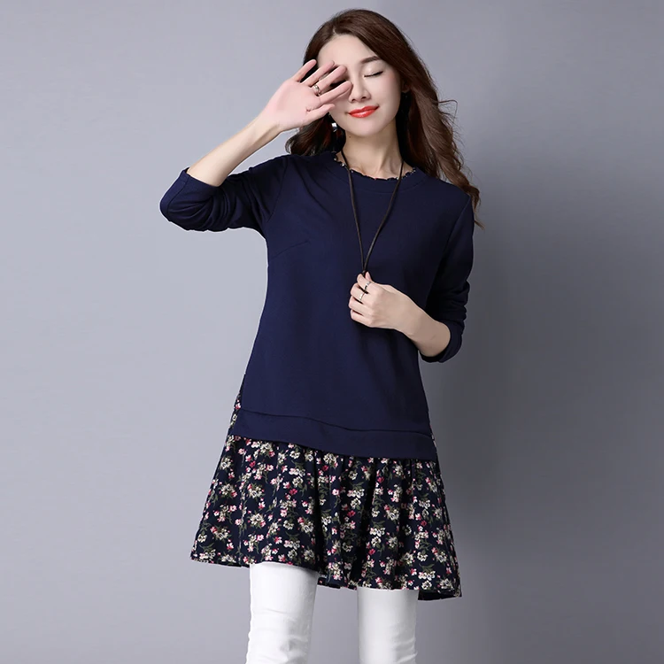 Осеннее модное офисное женское платье трапециевидной формы с натуральным