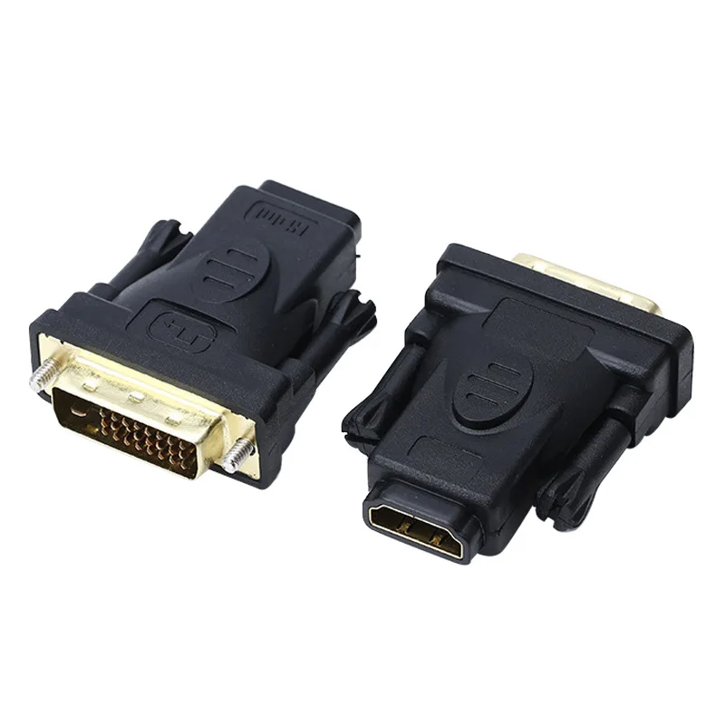 Адаптер DVI-HDMI-совместимый двунаправленный адаптер DVI D 24 + 1 штекер-HDMI-совместимый