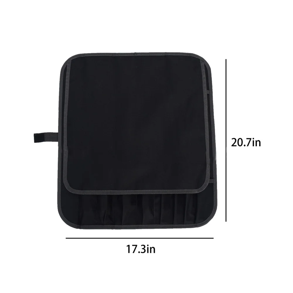 

Kitchen Chef Knife Bag Roll Bag Carry Case Bag Kitchen Cooking Portable Durable Waterproof Storage Pockets 8 Piece Black