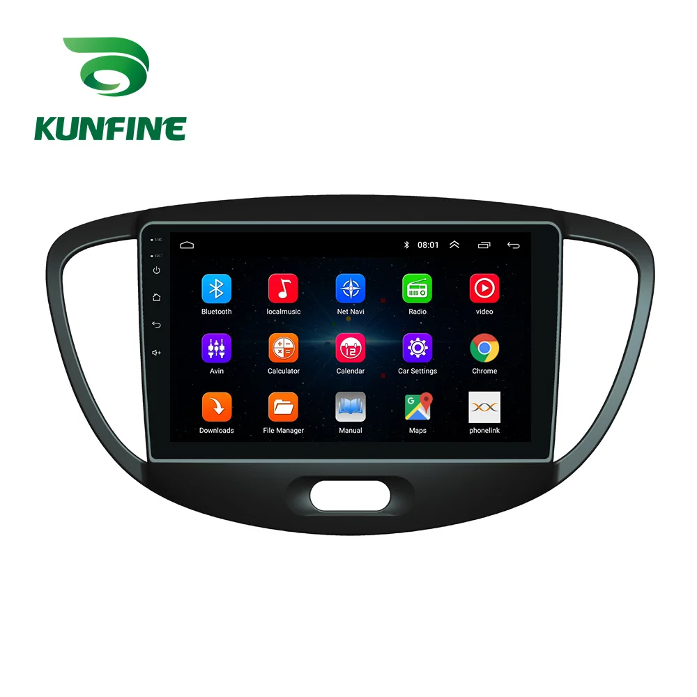 Octa Core Android 10.0 Car DVD GPS Navigation Player Deckless Stereo For HYUNDAI I10 2008-2012 Radio Headunit | Автомобили и