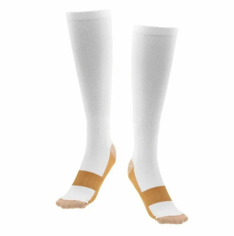 

Mens Womens Copper Infused Compression Socks Graduated 20-30mmHg Size S-XXL