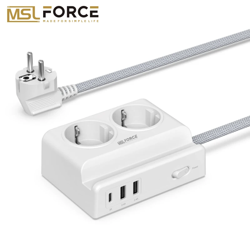 Удлинитель для смартфона с защитой от перенапряжения штепсельная вилка