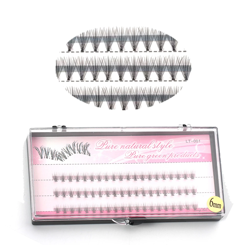 

60 Makeup Individual Eye Lashe Cluster Easy Fanning Eyelash Extensions Natural Long Eye Lashes Fake False 3d Eyelashes