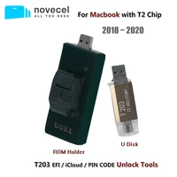 novecel t203 icloud activation unlock tools for macbook pro air mac mini with t2 chip efi firmware pin code unlocking
