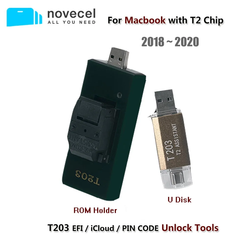 Novecel T203 iCloud Activation инструменты для разблокировки Macbook Pro/Air Mac Mini с T2 чип EFI Pin код