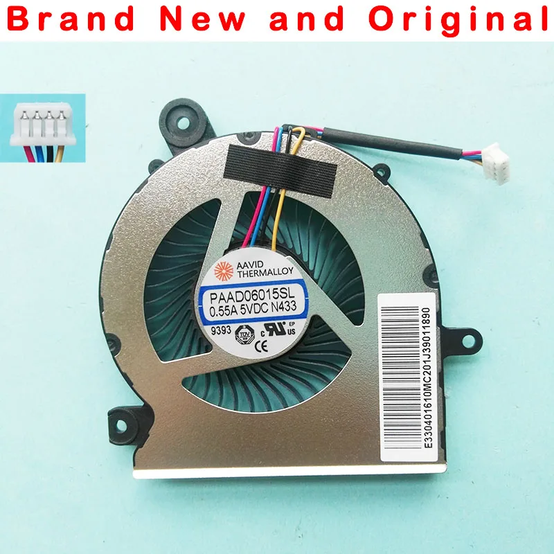 Новый оригинальный вентилятор охлаждения для AAVID THERMALLOY PAAD06015SL 0.55A 5VDC N433 4PIN