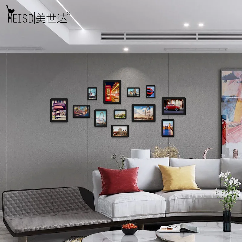 

MEISD Acrylic DIY Photo Frames 9&12&18 Pcs/Set Wall Decor Stickers Art Pictures Draw Home Decor Living Room Poster Free Shipping