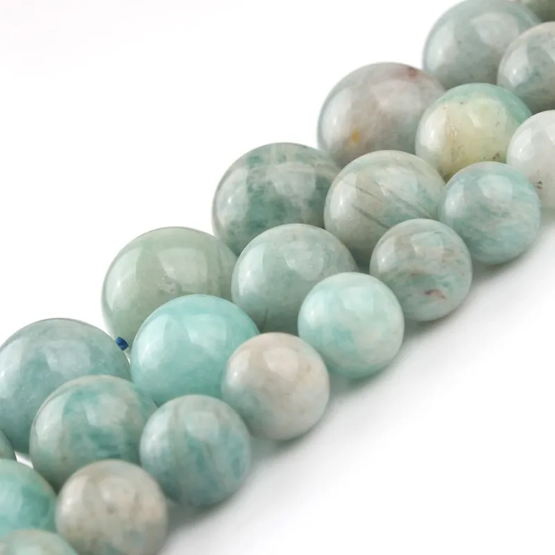AA Амазонит натуральный камень бусины на возраст 6 8 10 мм круглые с большим