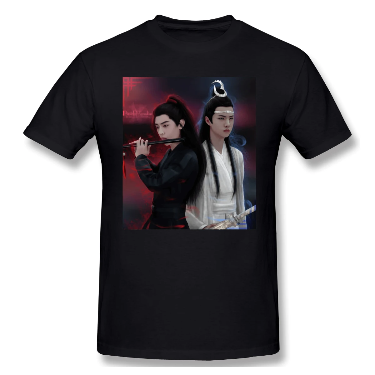 

Wangxian The Untamedirt Men's Basic Short Sleeve T-Shirt Funny Graphic R246 Tees USA Size