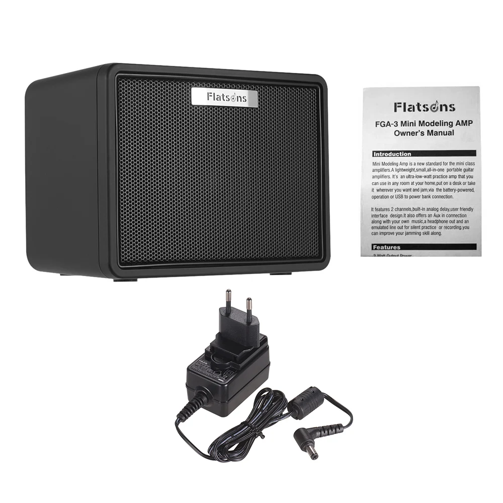 FGA 3 гитарный мини усилитель 6 * AA батареи USB блок питания Портативная колонка с