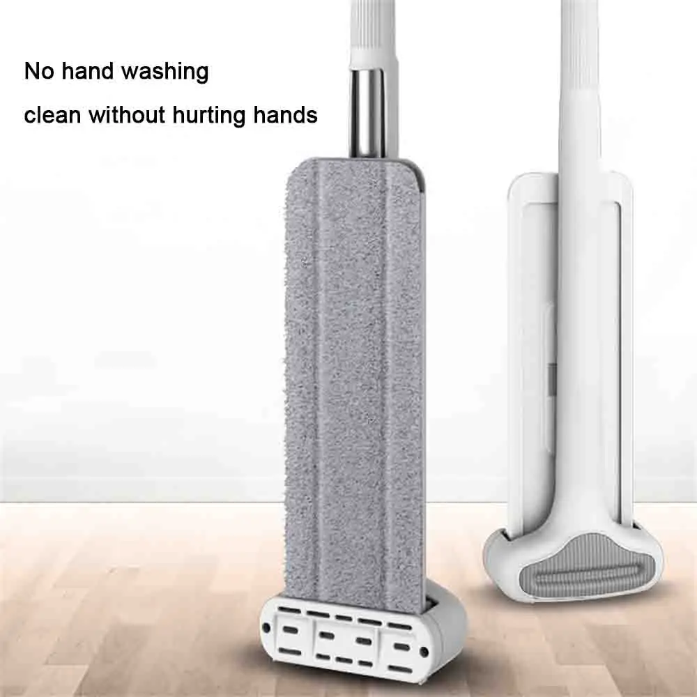 

No Hand Wash Flat Mop Wet and Dry Mop Cloth Fast Absorbent Cleaning Tools Home Floor Mop Flat Save Time and Effort
