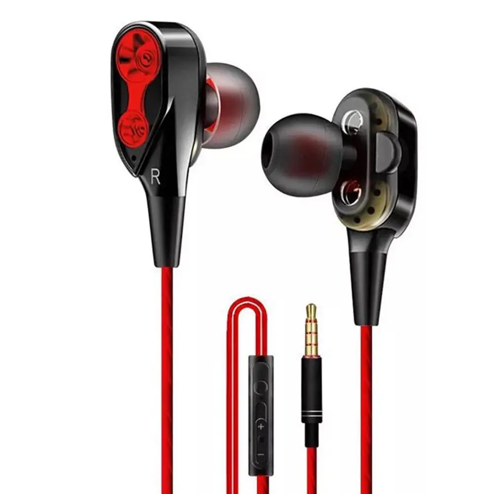 

Balanced Armatured + Dynamic Earphones 2 Drivers Moving Coil Iron 3.5mm Universal In-Ear Wired Earphone HiFi Stereo Headphones