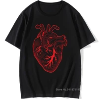 mens t shirt anatomical heart fun tees 100 cotton t shirt short sleeve retro top shirt valentines gift tshirt drop shipping