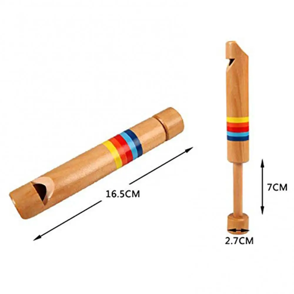 

Kids Slide Wooden Cute Flute Whistle Musical Instrument Early Educational Toy