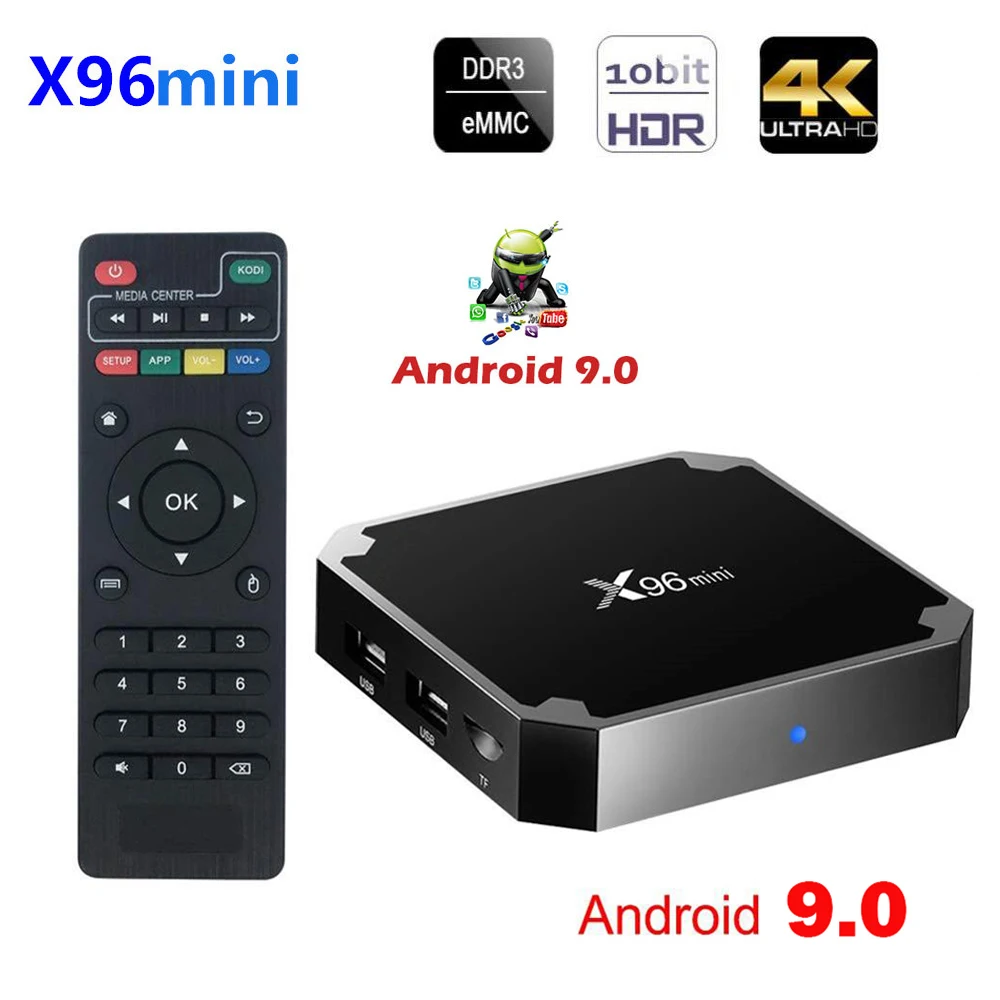 X96mini Android 7 1 Smart TV BOX S905W четырехъядерный X96 mini Поддержка 2 4G беспроводной WIFI медиа 8