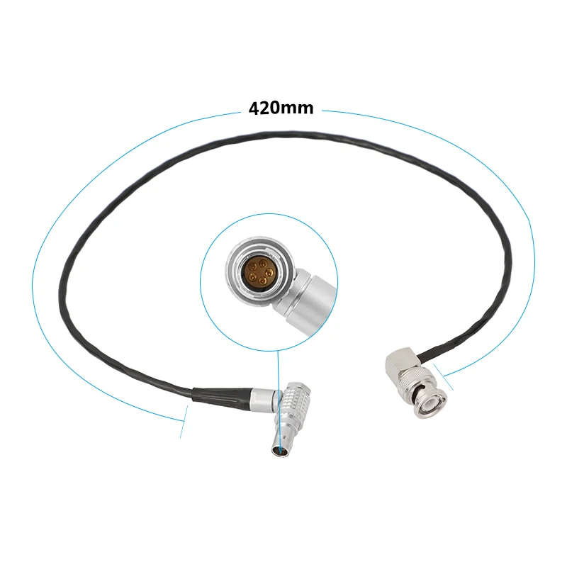 CAMVATE BNC к 0B 5-контактный Штекерный прямоугольный Timecode кабель для мини-камеры ARRI