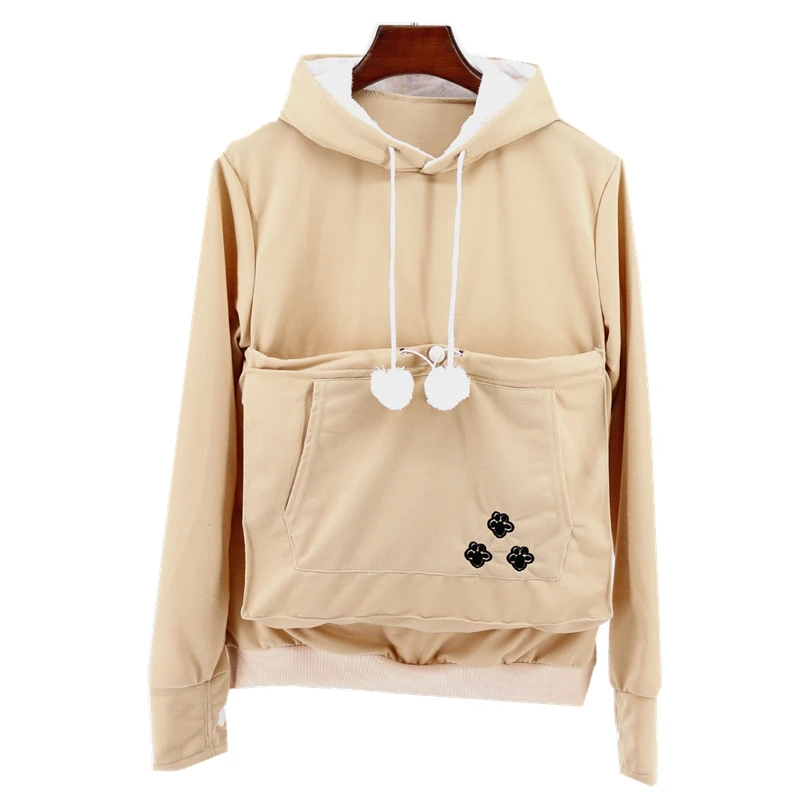 Женская одежда для собак толстовки с капюшоном в стиле Харадзюку большими