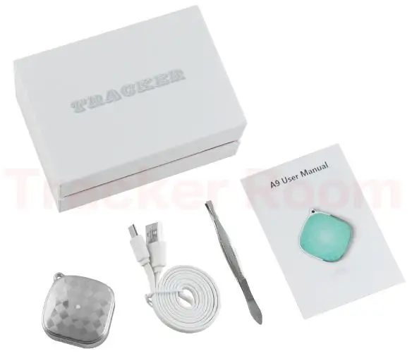 White with box Gps трекер локатор мини микро Дети gps LBS Wi-Fi в режиме реального времени отслеживающее устройство SOS сигнализация голосовой мониторинг A9 - Цвет: White with box