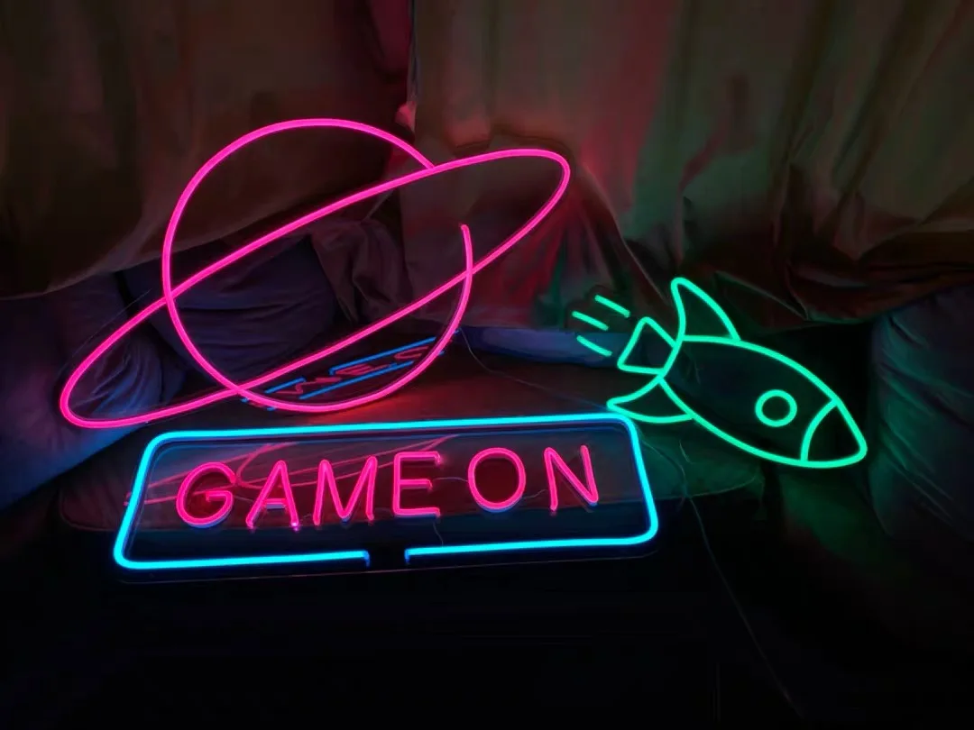 

Неоновая вывеска на заказ, рождественское неоновое украшение, свадебное украшение для комнаты, светодиодный светильник с логотипом в делов...