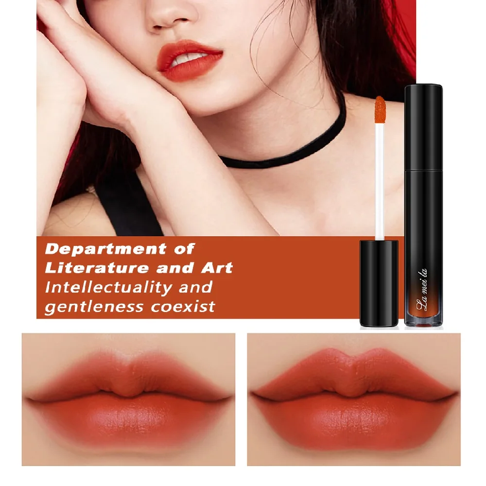 

Новая матовая губная помада 6 цветов, высококачественная металлическая губная помада, водостойкая стойкая Красная губная помада