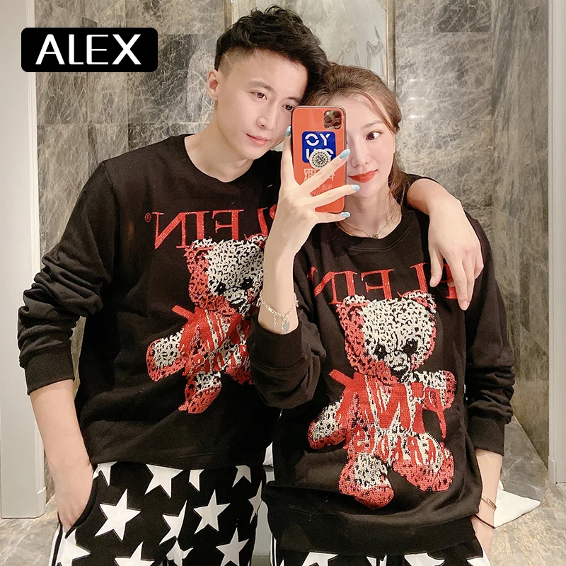 Alex Plein толстовка мужская одежда teddy bear Модные 100% хлопковые sweetwear в стиле хип хоп с