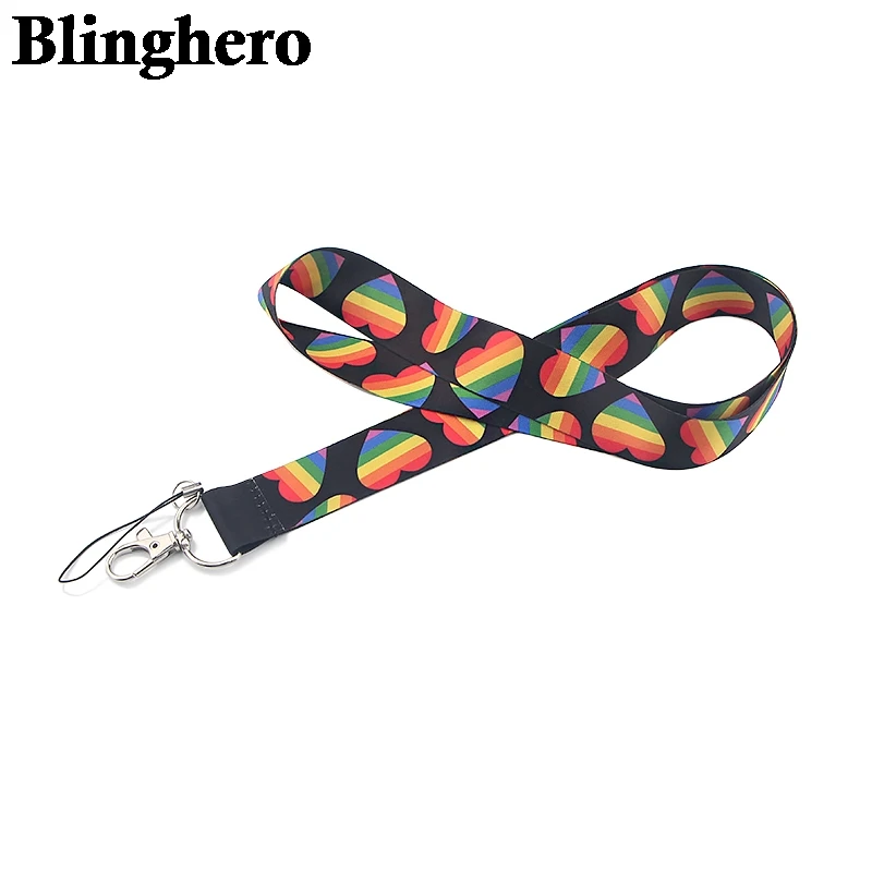 CA101 Радужный ремешок на шею для ключей ID карт мобильного телефона USB держатель