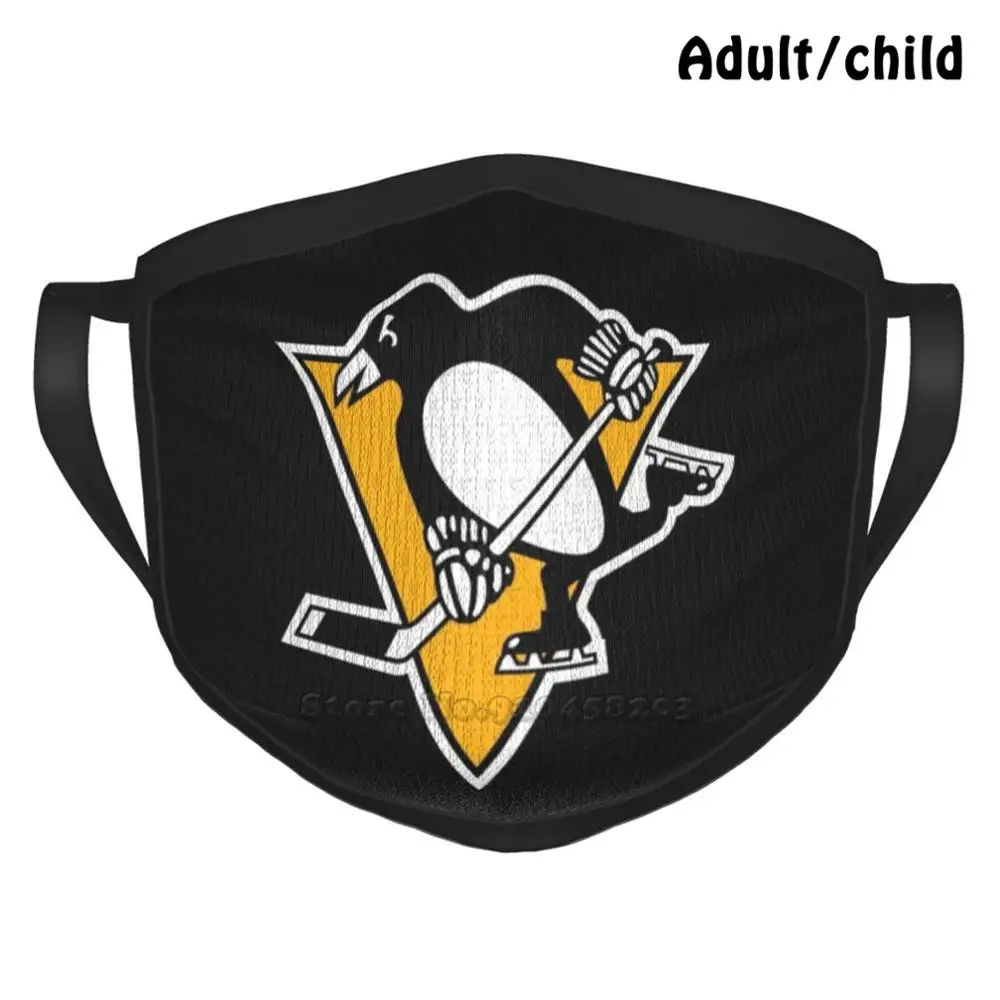 

Penguins-Pittsburgh Merch Fashion Print Funny Pm2.5 Reusable Face Mask Logo Penguin