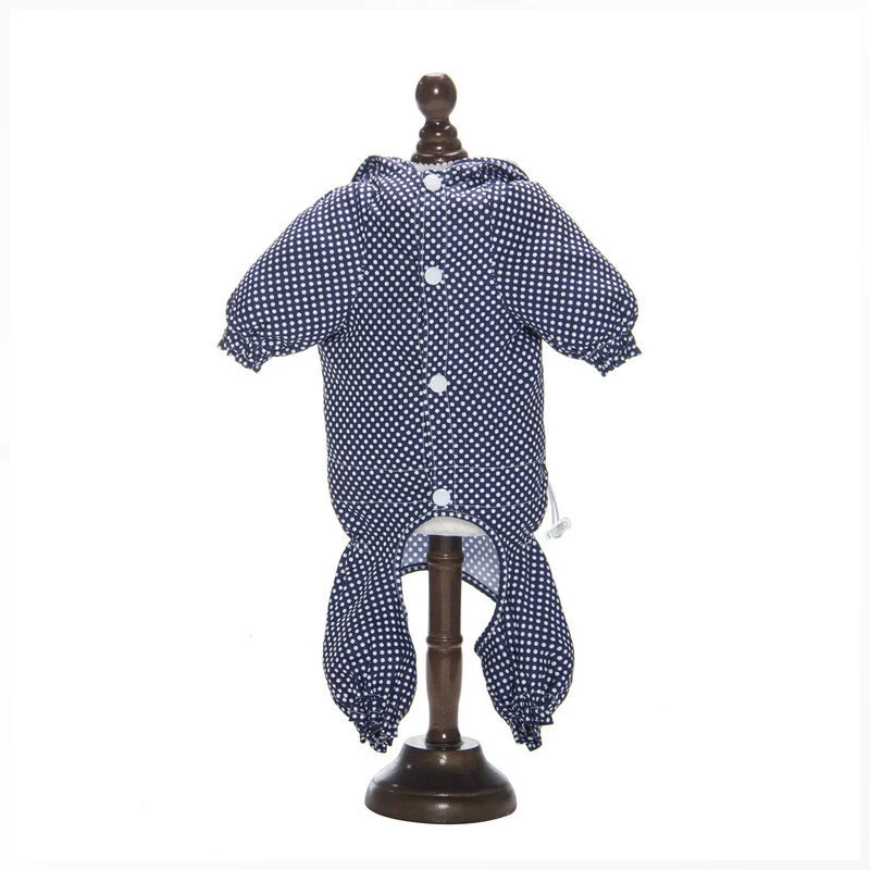 

Hooded Four-Foot Cape Raincoat Waterproof Comfortable Pet Raincoat New Teddy Dog Cat Pet Clothes Korean Outing Waterproof
