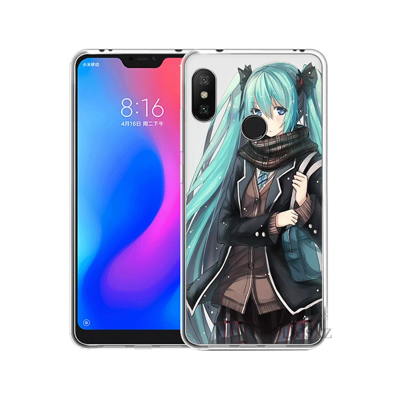 Чехол для мобильного телефона Xiaomi Redmi Note 4 4X 3 5 6 7 Pro 5A жесткий чехол Hatsune Miku |