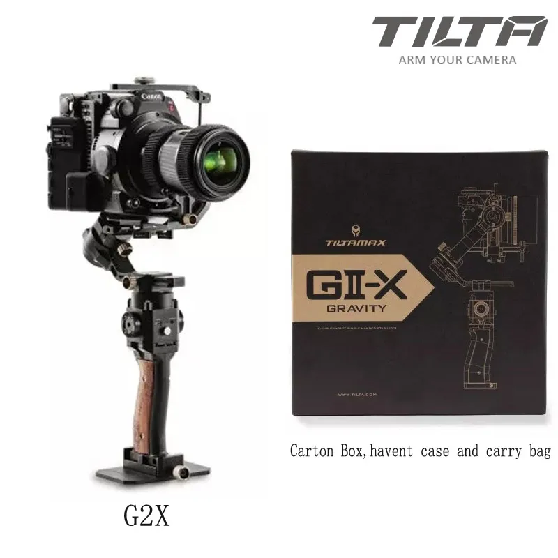Carton Box TILTA Gravity G2X TILTAMAX портативный монопод с шарнирным замком Системы 3-осевой Стабилизатор камеры DSLR Объективы для камер SONY CANON беззеркальных цифровых зеркальных фотокамер GH5 5D BMPCC 4K - Цвет: Carton Box