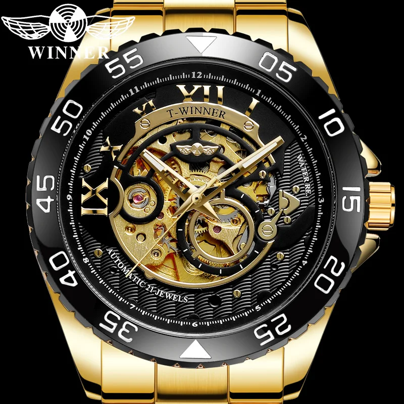 Победитель автоматические механические мужские наручные часы военные армейские