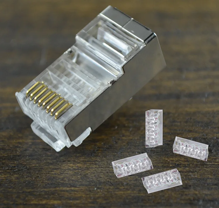 Two-Piece Cat6 FTP rj45 connector cat 6 network connectors Cat5e plug split type Copper shielded modular Crystal terminals | Электроника
