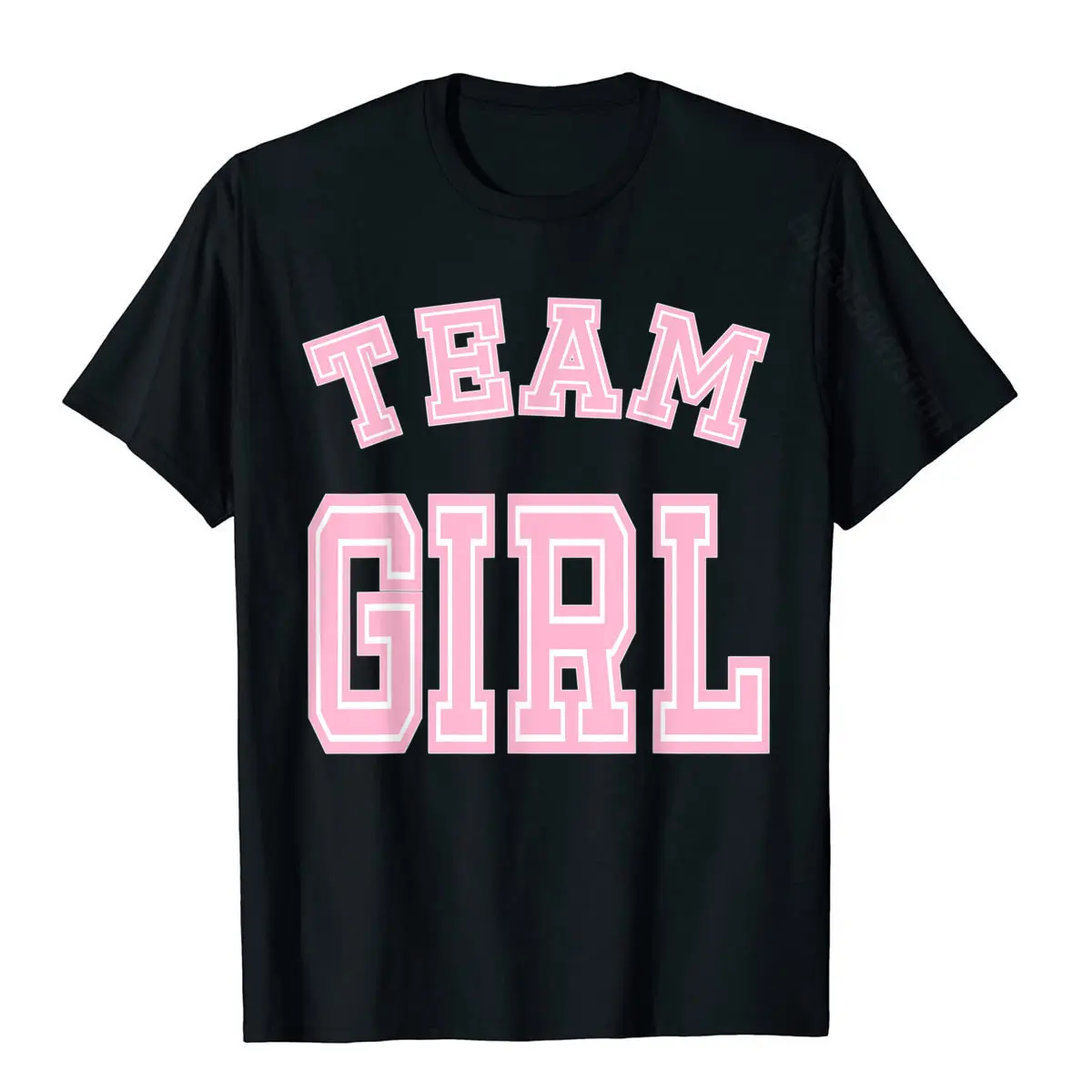 Team Girl Baby Shower Gender Reveal Cute Funny Pink T-Shirt Hot Sale Printed Tops Tees Cotton Tshirts For Men Custom