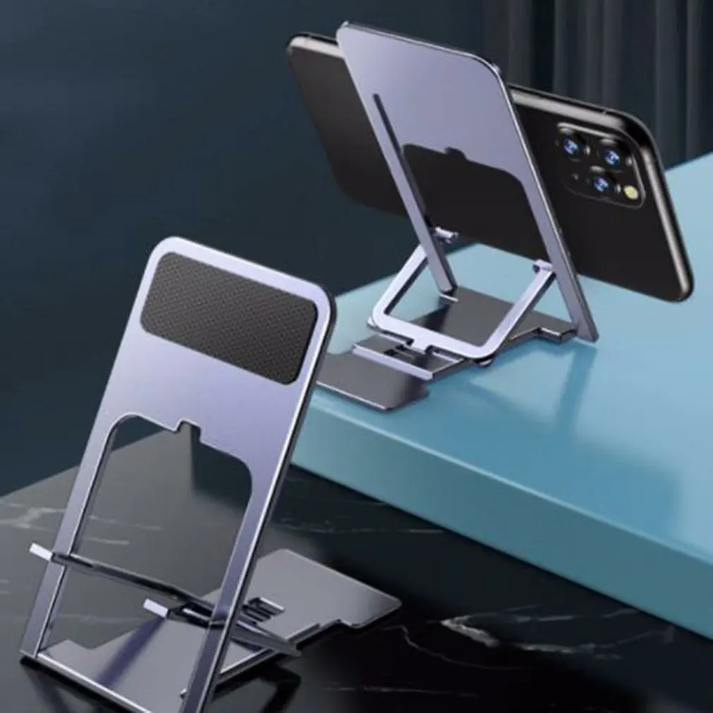 

Plate Stand Mini Portable Folding Vibrato Live Desktop Mobile Phone Stand New Metal Aluminum Alloy Desktop