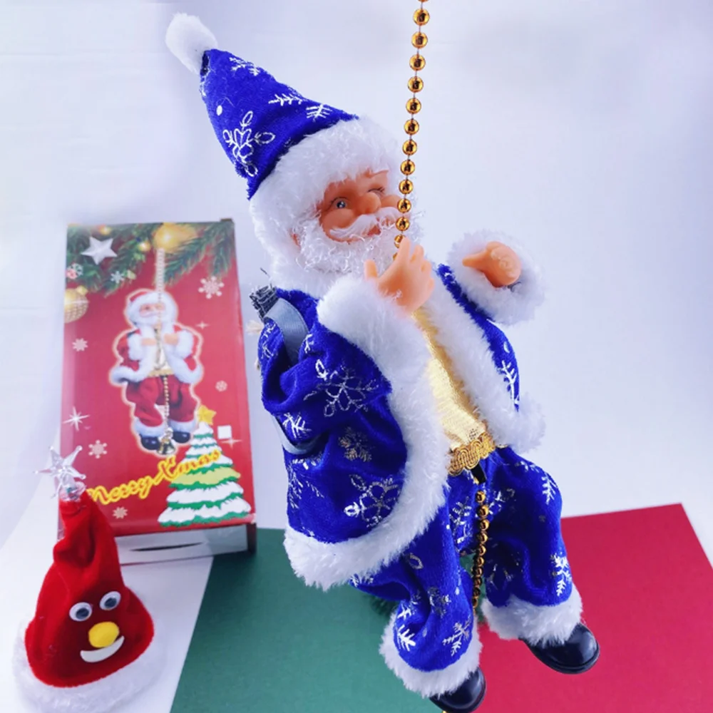 

Christmas Decoration Doll Santa Claus Electric Climbing Dolls Gift Toys For Kids Xmas Navidad Ornament Decoration Props