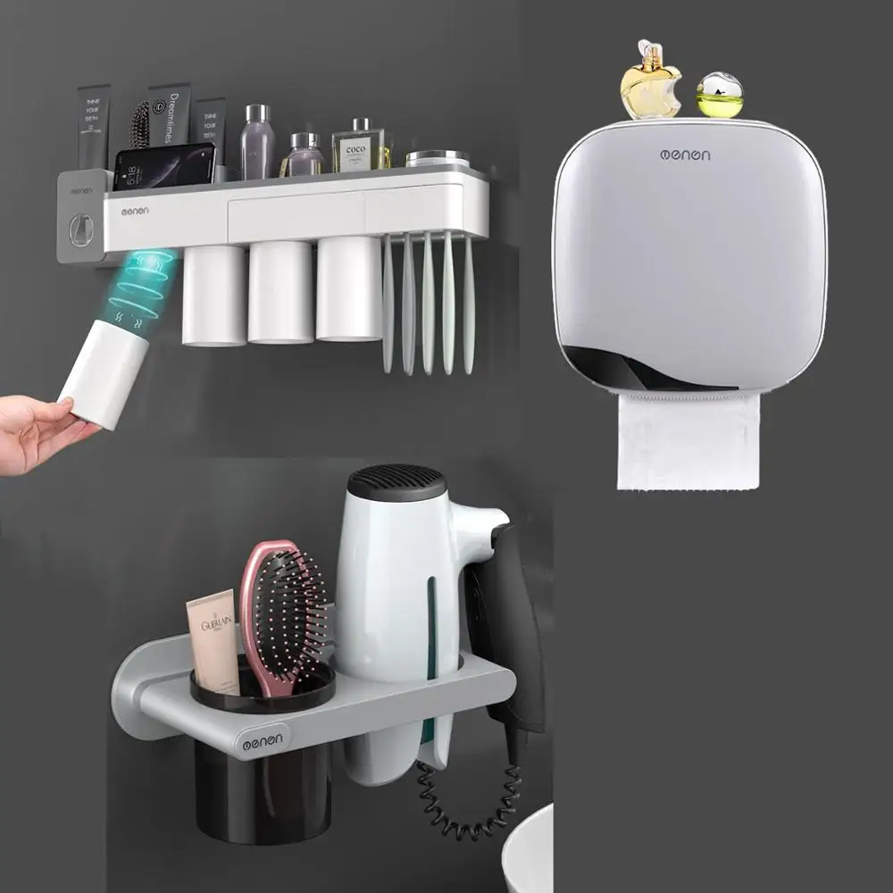 Настенная подставка для зубных щеток монтируемый автоматический диспенсер