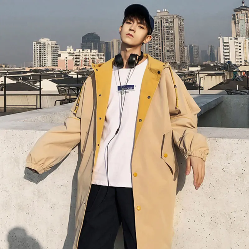 Liketkit Мужская ветровка с капюшоном куртки 2019 мужские повседневные однотонные