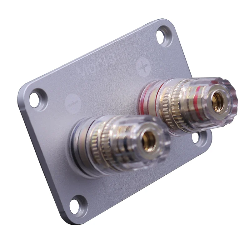 HiFi Audio Adapter Binding Post Speaker Plug Socket 2 Bit Square Crystal Terminal Board | Электроника