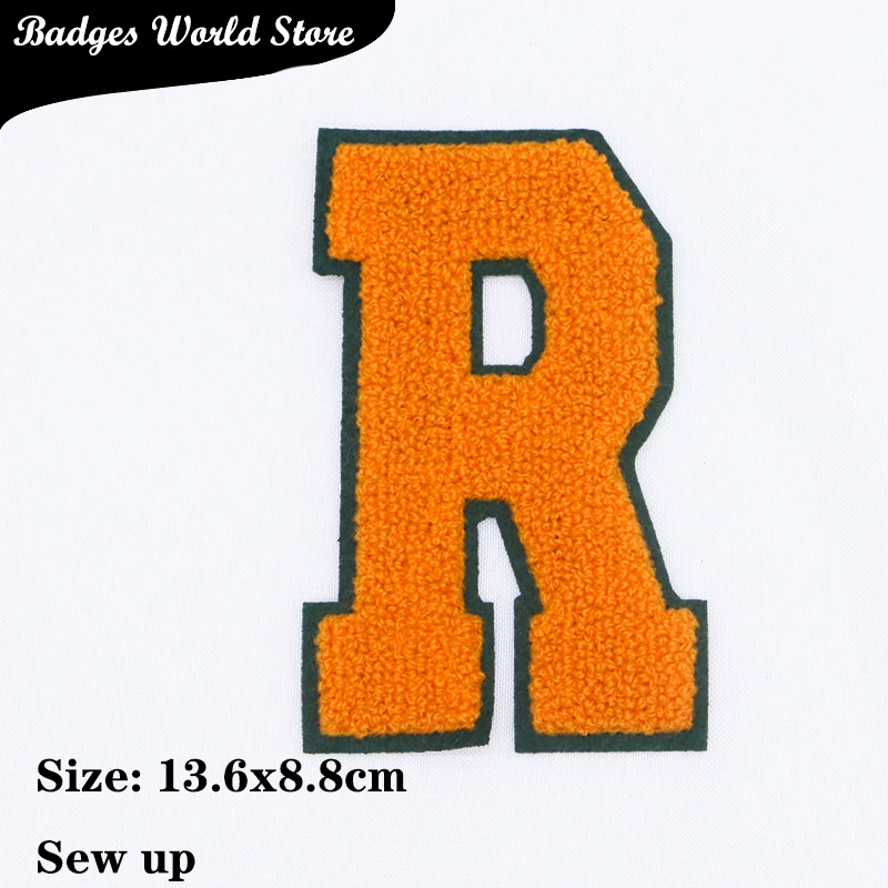 Белая оранжевая буква ножницы синель слов значок вышивка полотенце аппликация