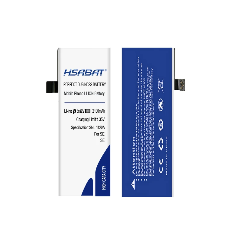 100% новый аккумулятор HSABAT на 2100 мАч для iphone SE бесплатные инструменты + наклейка