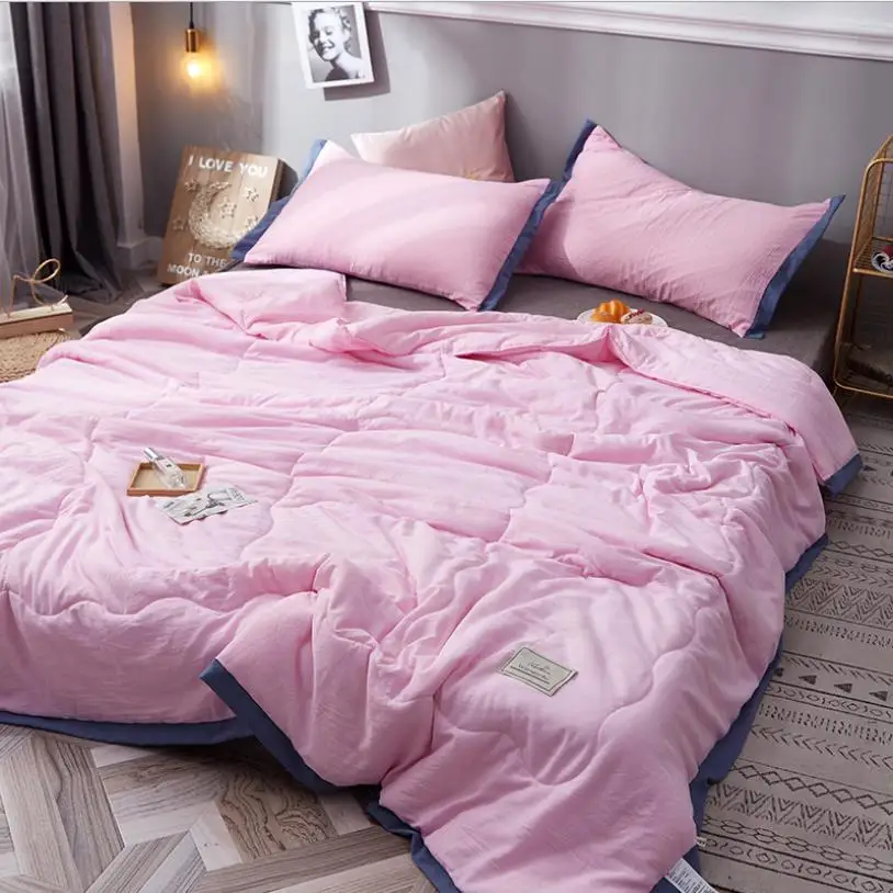 Одеяло для двуспальной кровати летнее покрывало одеяло 200*230 тонкое воздушное