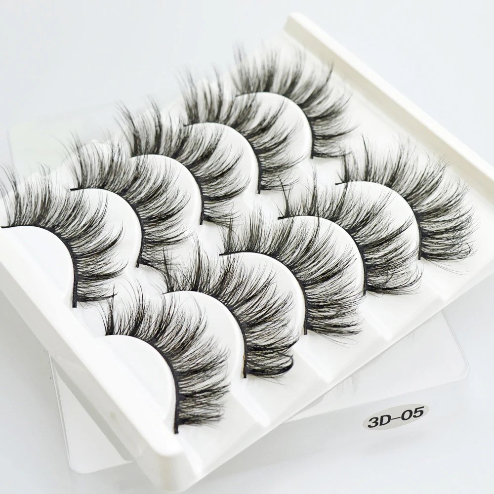 

5D46-60Mink Lashes 5D Mink Eyelashes 100% Cruelty free Lashes Handmade Reusable Natural Eyelashes Popular False Lashes Makeup