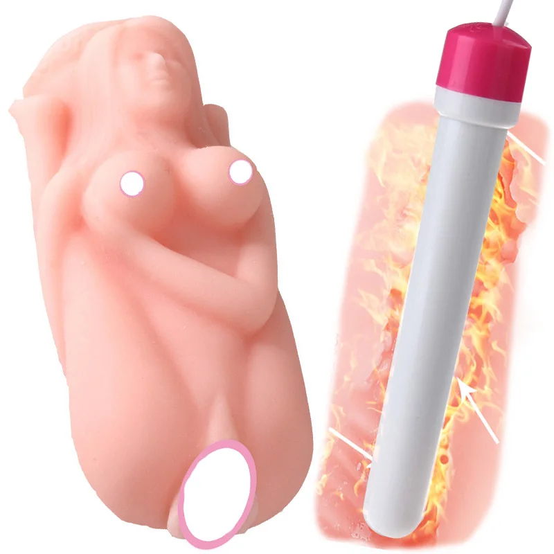 USB нагревательный стержень + мастурбатор чашка теплая Вагина для секс-кукол