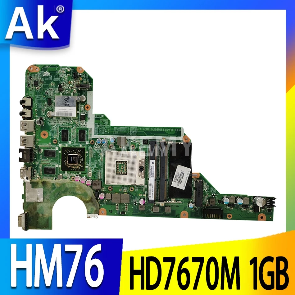 

Для HP G4-2000 G6-2000 G7-2000 680570-001 Материнская плата ноутбука 680570-501 DA0R33MB6F1 DA0R33MB6F0 HM76 HD 7670M 1 ГБ
