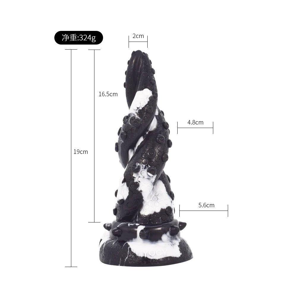 FAAK Новая Большая Анальная пробка желтый дракон эротический дизайн твист нога