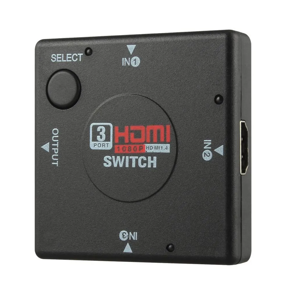 

1 Pcs HDMI-compatible 3 Port Switch Auto Switcher Splitter Selector Hub Box Cable 2160P For Hdtv Automatic Switcher