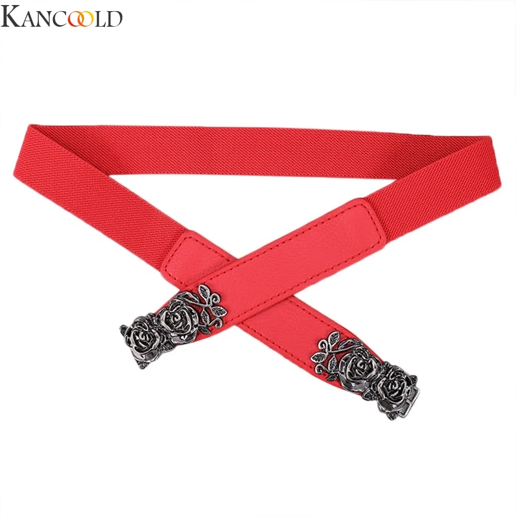 KANCOOLD 1 шт. Модный женский черный белый пояс из искусственной кожи тонкий